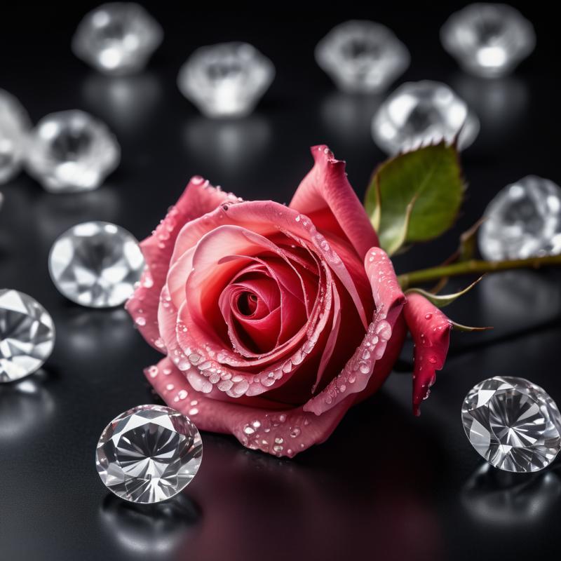 00132-A beautiful rose surrounded by diamonds on a black table, 8k resolution, photograph.png